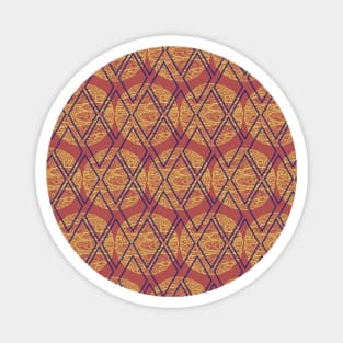 Abstract Circles and Diamonds Magnet